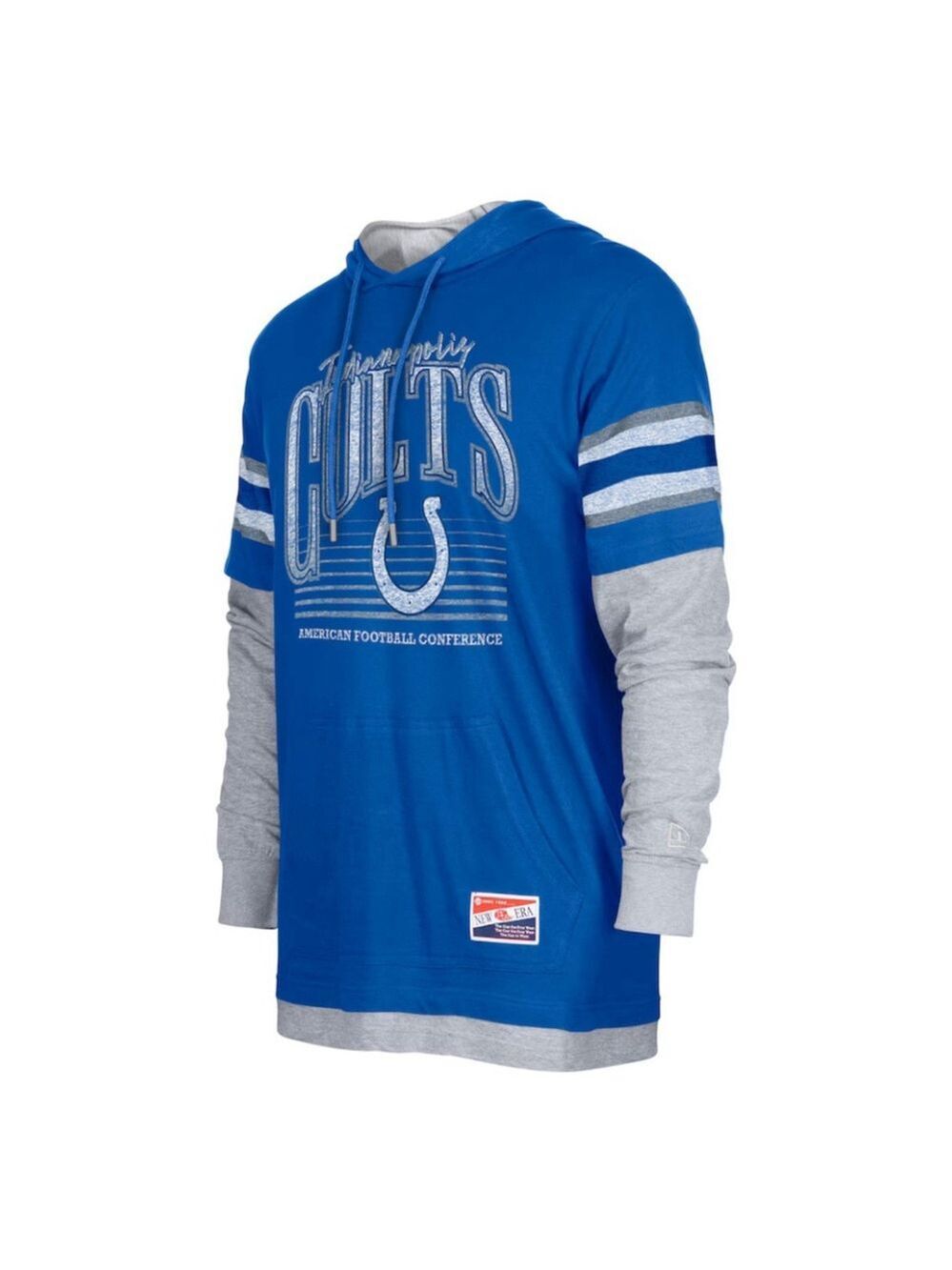 Indianapolis Colts New Era Long Sleeve Hooded T-Shirt Men’s Size Small AFC